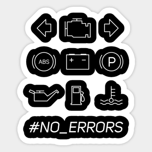 No errors Sticker